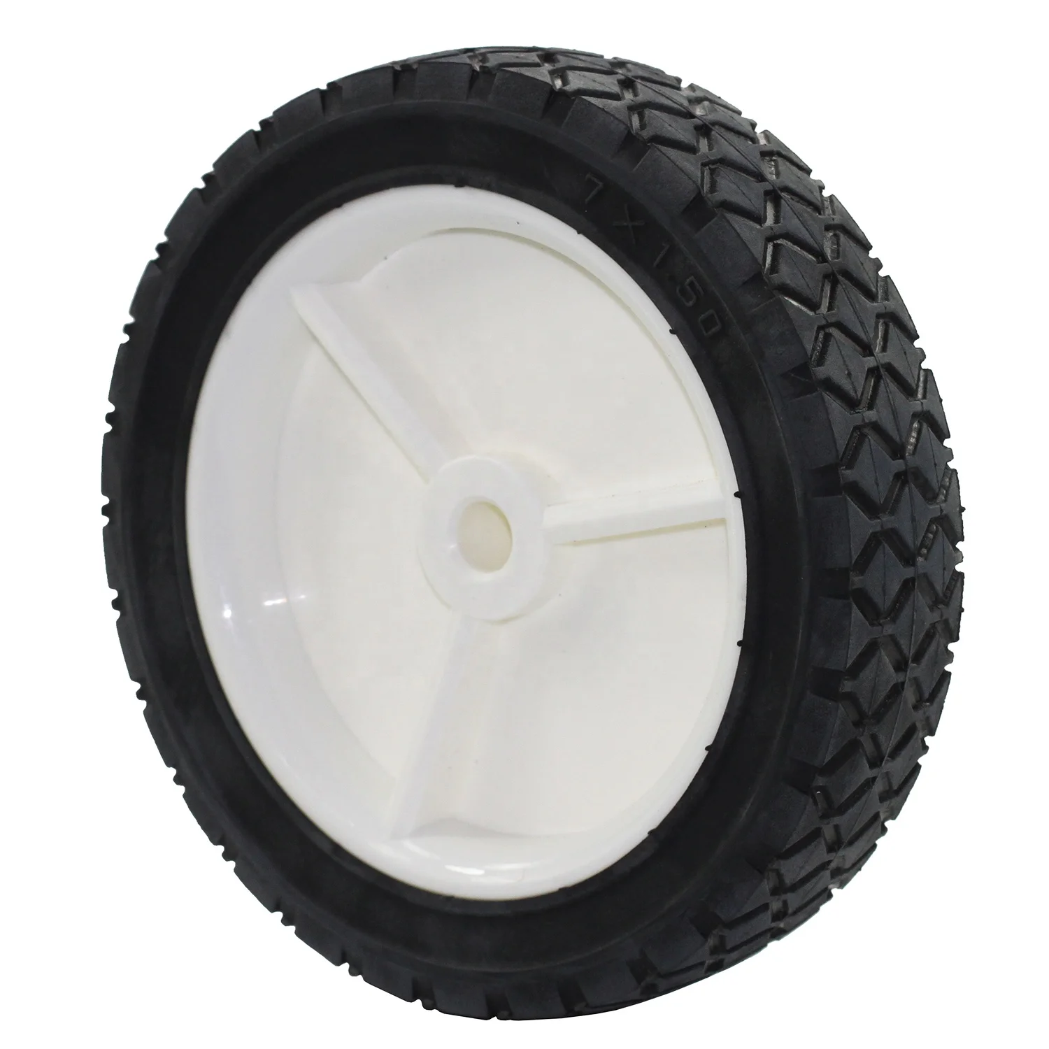 Antanker Lawn mower accessories  7in Semi Pneumatic Rubber wheel 9611 lawn mower garden Wheel