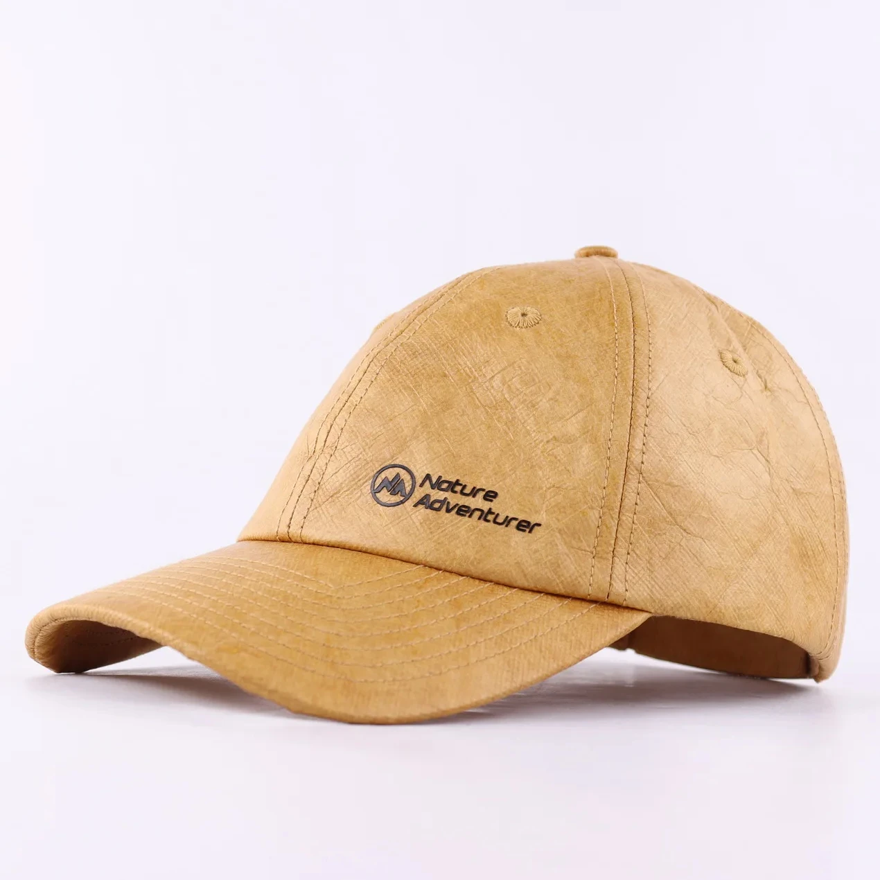 Premium Classic Custom Dupont Tyvek paper fabric  6-Panel Dad Hat soft panel HD raised printing logo
