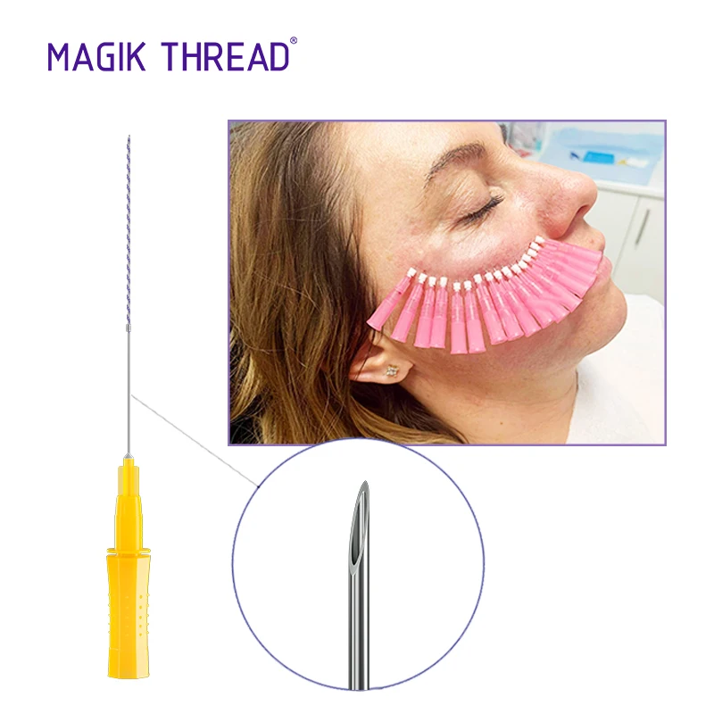 Magik Thread ce certificate fio de cosmetic face lifting mono thread korea pdo plla pcl tornado screw pdo thread