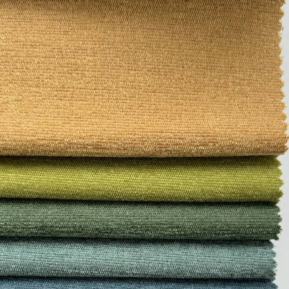 2024 Sinovel Manufactory Selling Polyester Sofa Upholstery Fabric holland Velvet  Multi-colors Design Plush Velvet for sofa