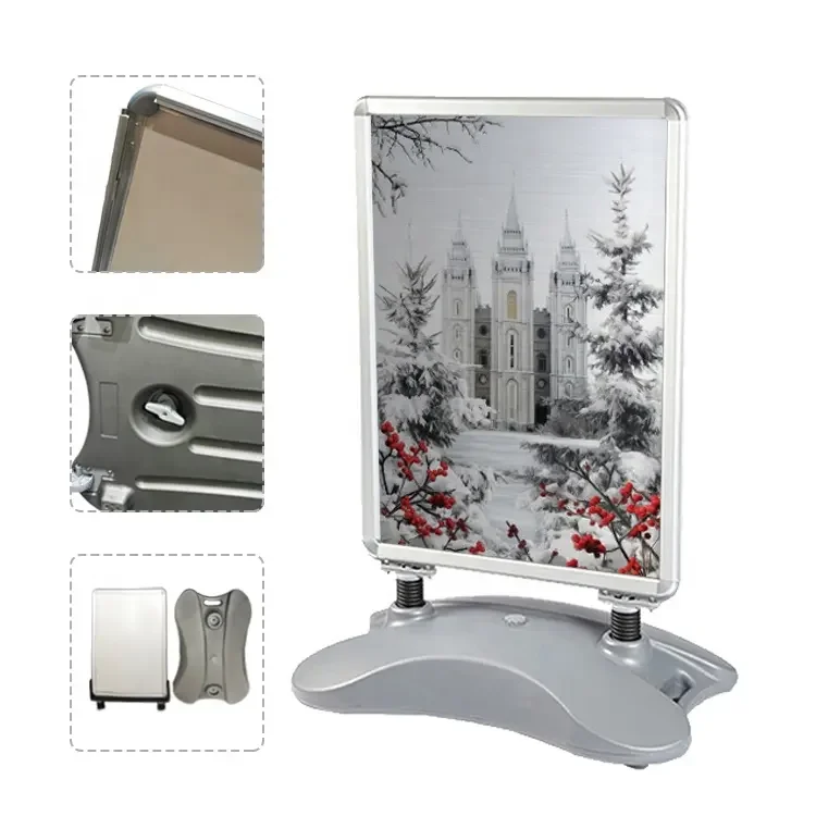 wholesale outdoor advertising display stand waterbase display board pavement sign board poster stand