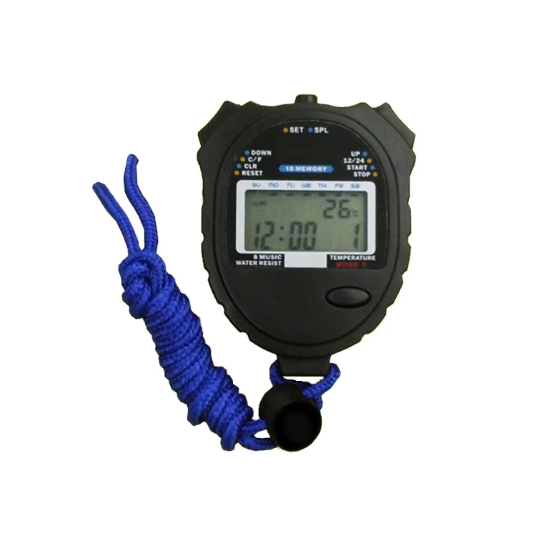 custom 2 lines Sport use lcd countdown timer Basketball Stopwatch competition kid timer stop watch digital soprt stopwatch