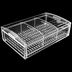 Acrylic high clear cigar box black acrylic cigar humidor cabinet acrylic custom manufacturer