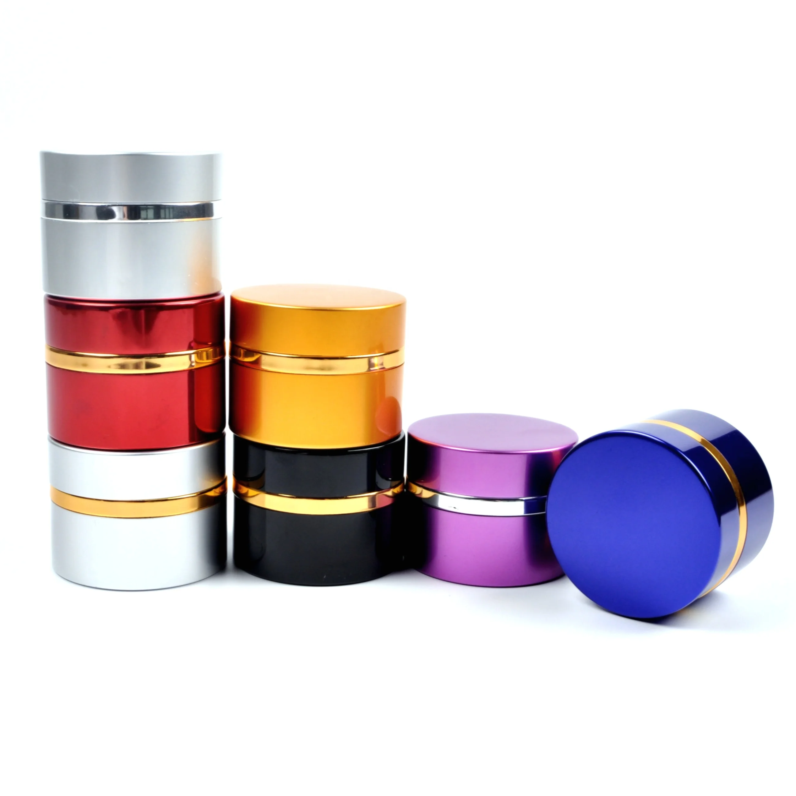 
New Design olive green 50 g cosmetic glass body jar and bottle 