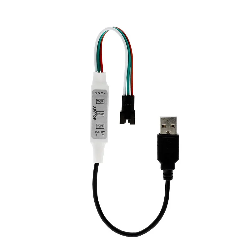 MINI 3 Keys RF Remote Control DC5V~24V Smart RGB RGBW RGBCCT Led Strip Dimmer Addressable Controller for LED Strip Light