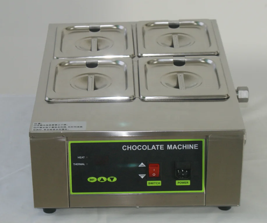 Электрочайник для шоколада, кухонная столешница с подогревом, с четырьмя емкостями