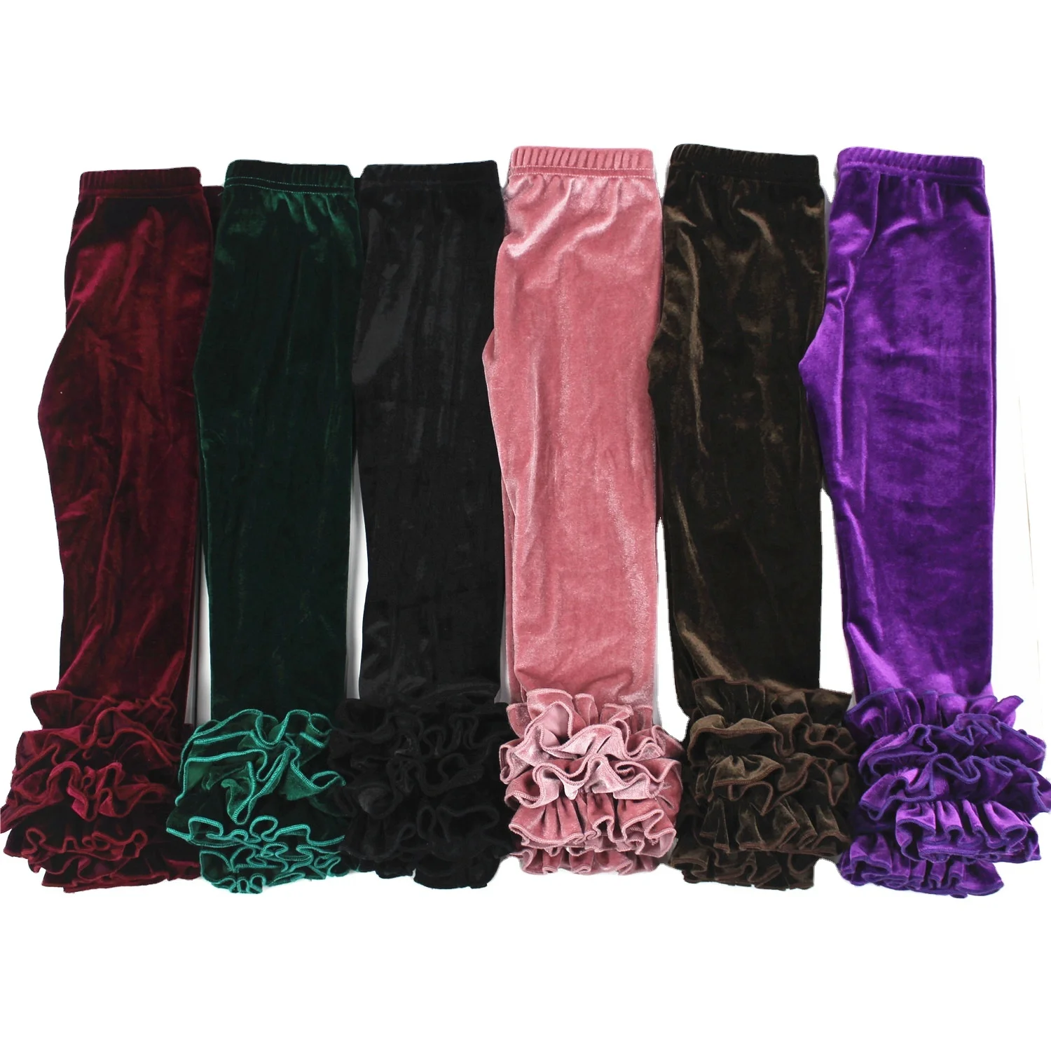 Children velvet leggings pants baby girl pants wholesale icing kids leggings cute