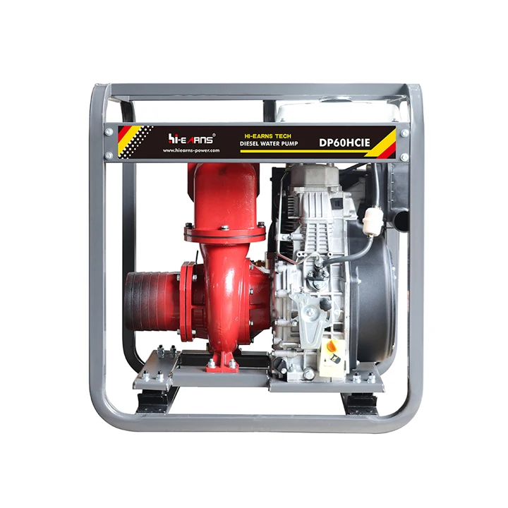 Hiearns DP60HCIE high flow high-pressure cast iron pump, single cylinder air-cooled diesel engine