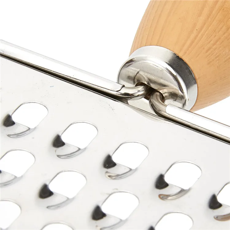 OEM нож для фруктов и овощей из нержавеющей стали, картофелечистка, моркови, лука, ручная Терка с деревянной ручкой