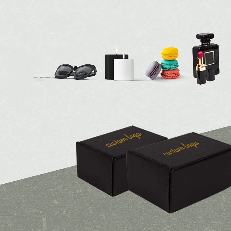 Newest Clothing Karton Carton Emballage Box Corrugated Matt Black Packaging Mailer Box Custom Shipping Boxes With Logo Packaging