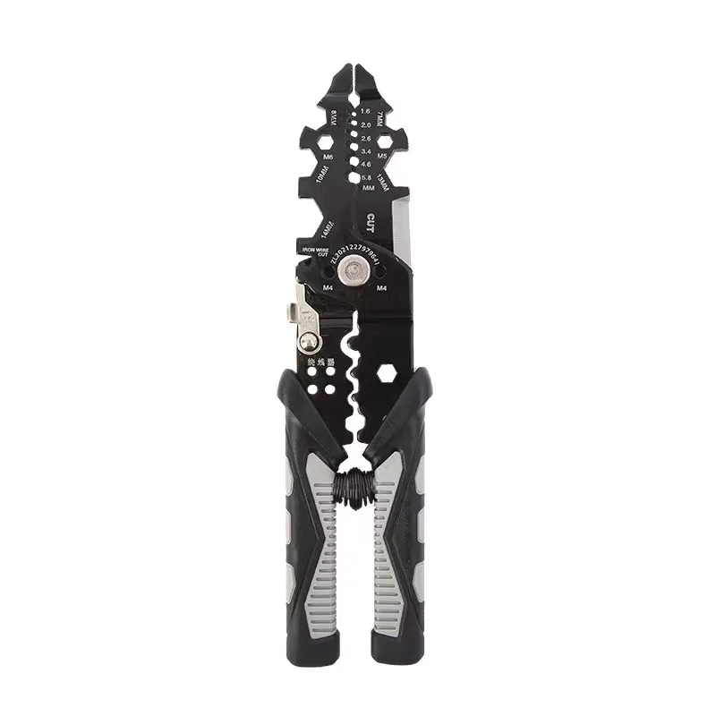 Factory direct sales pliers hot black 25 in 1 multi-functional wire stripper