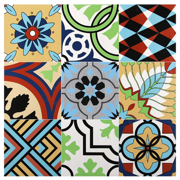 
Spanish background wall art flower pattern ceramic tiles and floor tile 600x600 