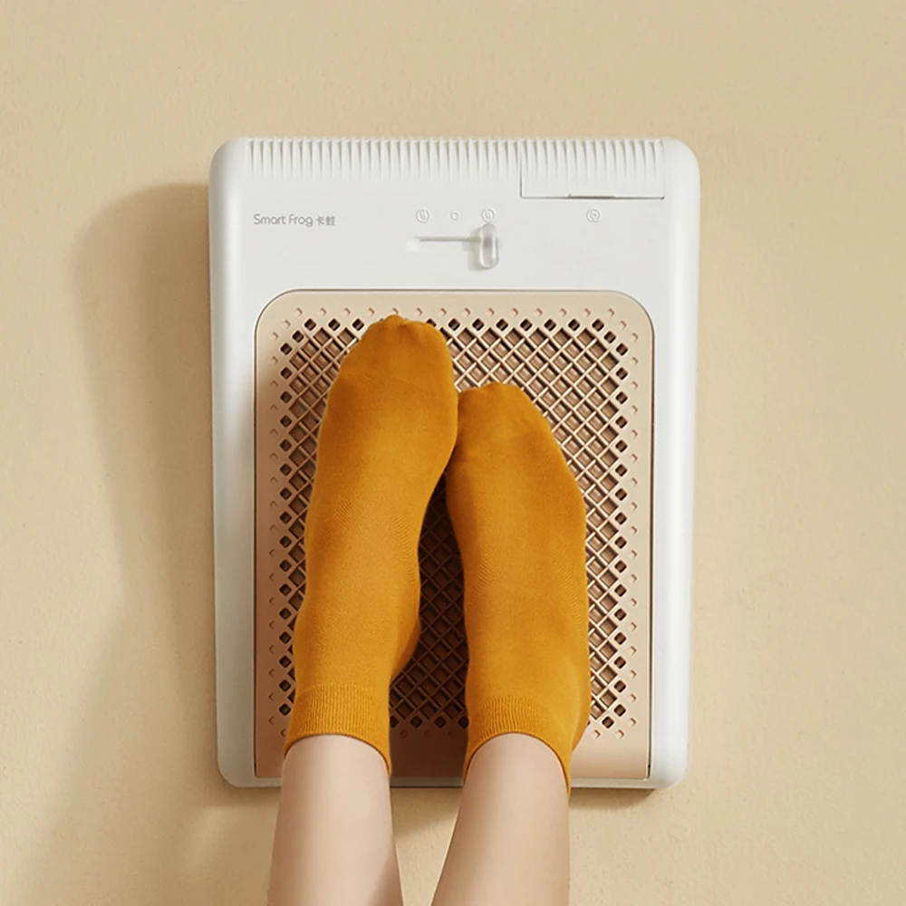 Electric heated foot warmer ergonomic design foot rest heater