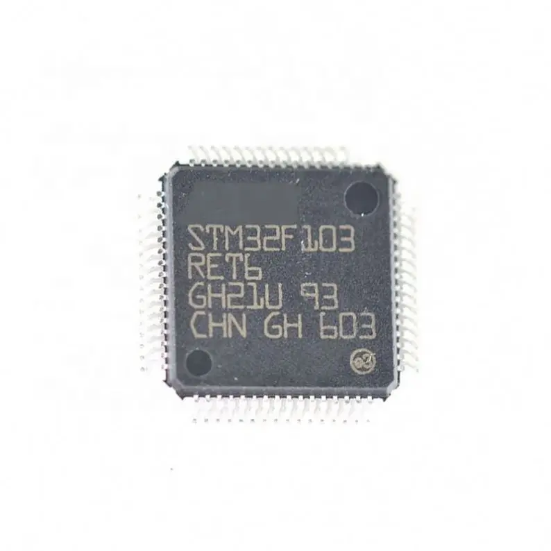 Lqfp-64 MCU 512K flash IC chip 32-bit microcontroller STM32F103RET6