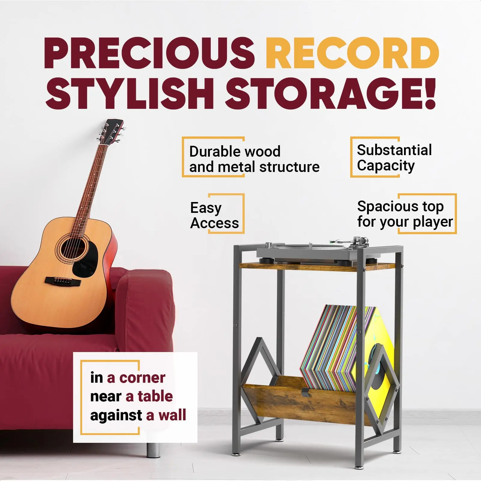 Wholesale Vinyl Record Storage Holder Magazine Album Rack