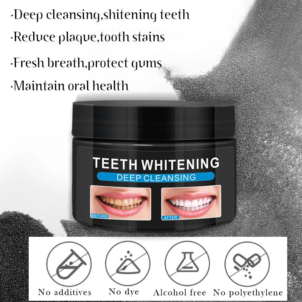 
Activated coconut bamboo charcoal toothpaste whitening teeth whitening powder 