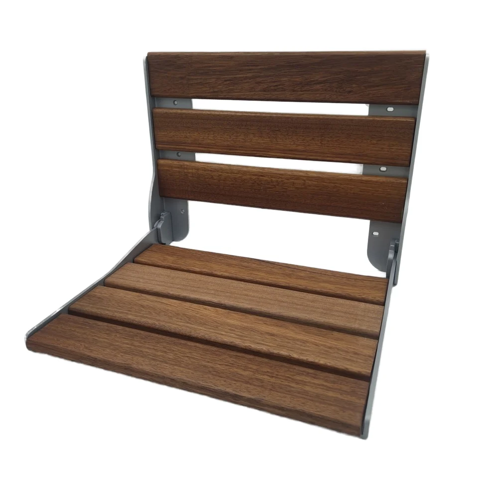 shower seat sauna folding and bench wall mounted 51cm foldable teak shower seat