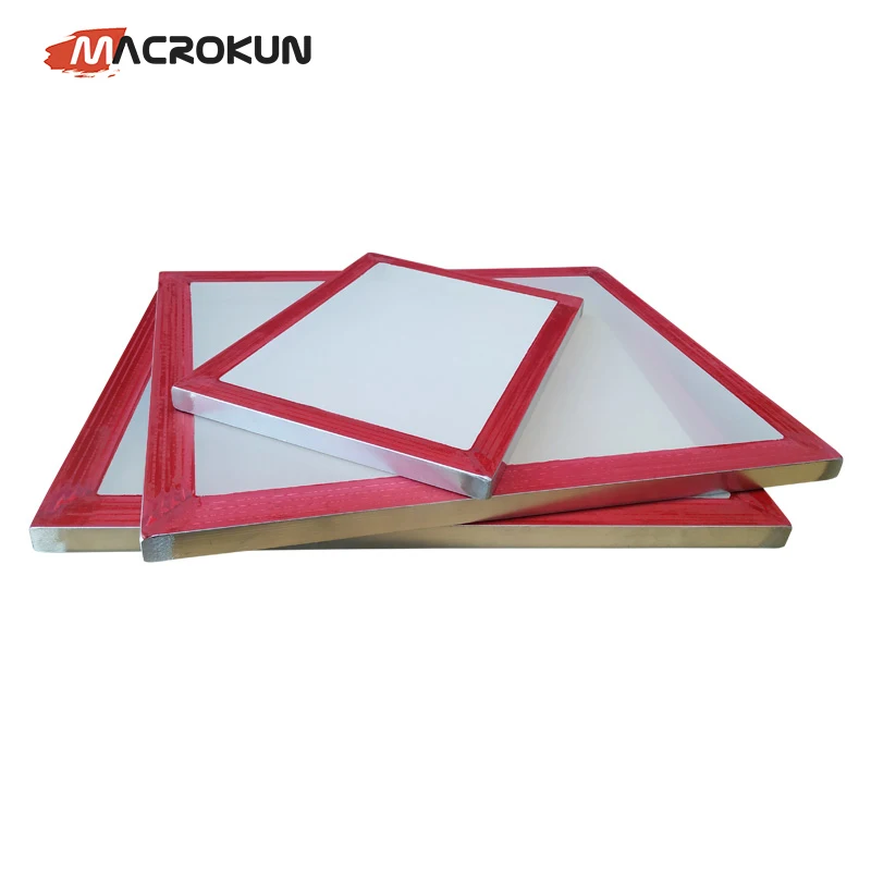 Aluminum Silk Screen Frame With Mesh for Screen Printer Screen Printing Machine
