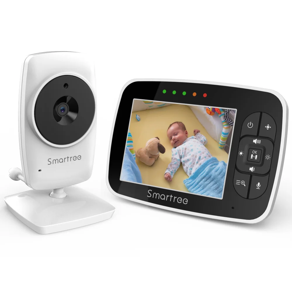 New Style 2.4ghz FHSS 3.5 Inch White Camera for Baby, Pet, Nanny with Night Vision Infant Monitor for Security