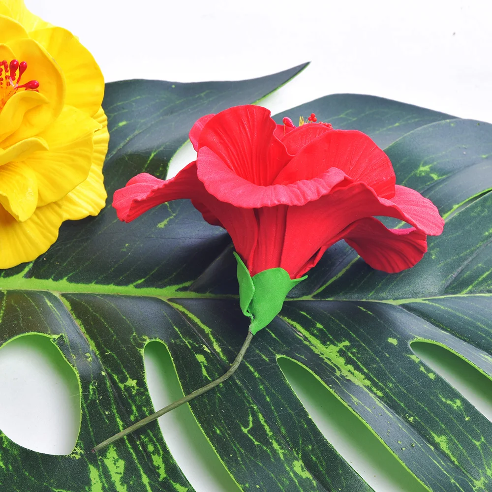 Wholesale Hawaiian EVA Foam Multilayer Hibiscus Hair Pick Flower Fashion for Store Home Decoration