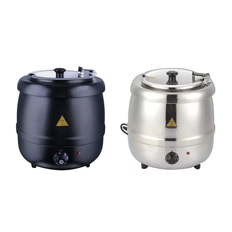 Электрический чайник для супа из нержавеющей стали, 13 л