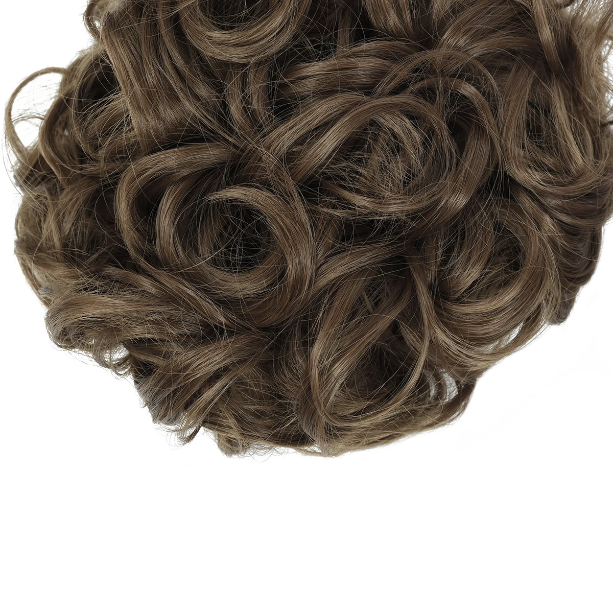 Бесплатная доставка, пучок волос с кудрявыми волосами, Женский шиньон для наращивания волос на завязках, шиньон, хвост