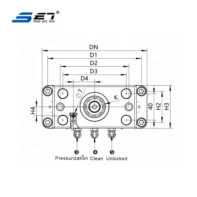 RME-20 Traycoupling Flexible Quick Release Shaft Couplings For Pallet Quick Changer