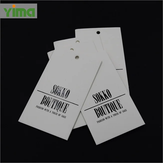 Customized hang tag of any size combined with NFC and RFID technology in black and white color are suitable for high-end product