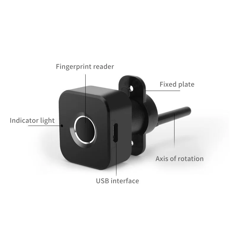 Mini Electronic Biometric Fingerprint Drawer Locker Cabinet Lock for Home School Office Smart Finger Touch