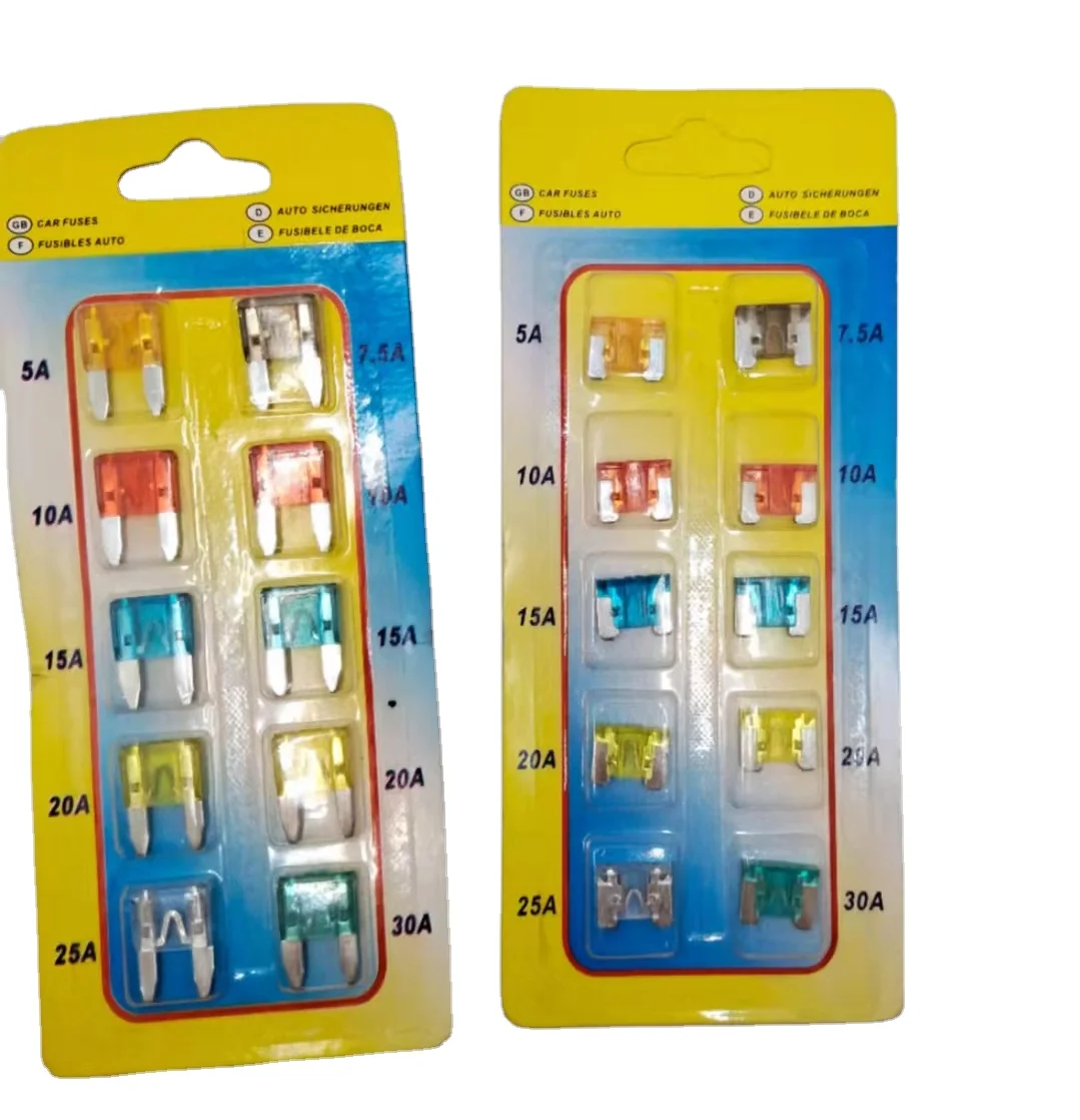 JZ  15 Amp plastic box packing car micro mini fuse blue auto blade fuse