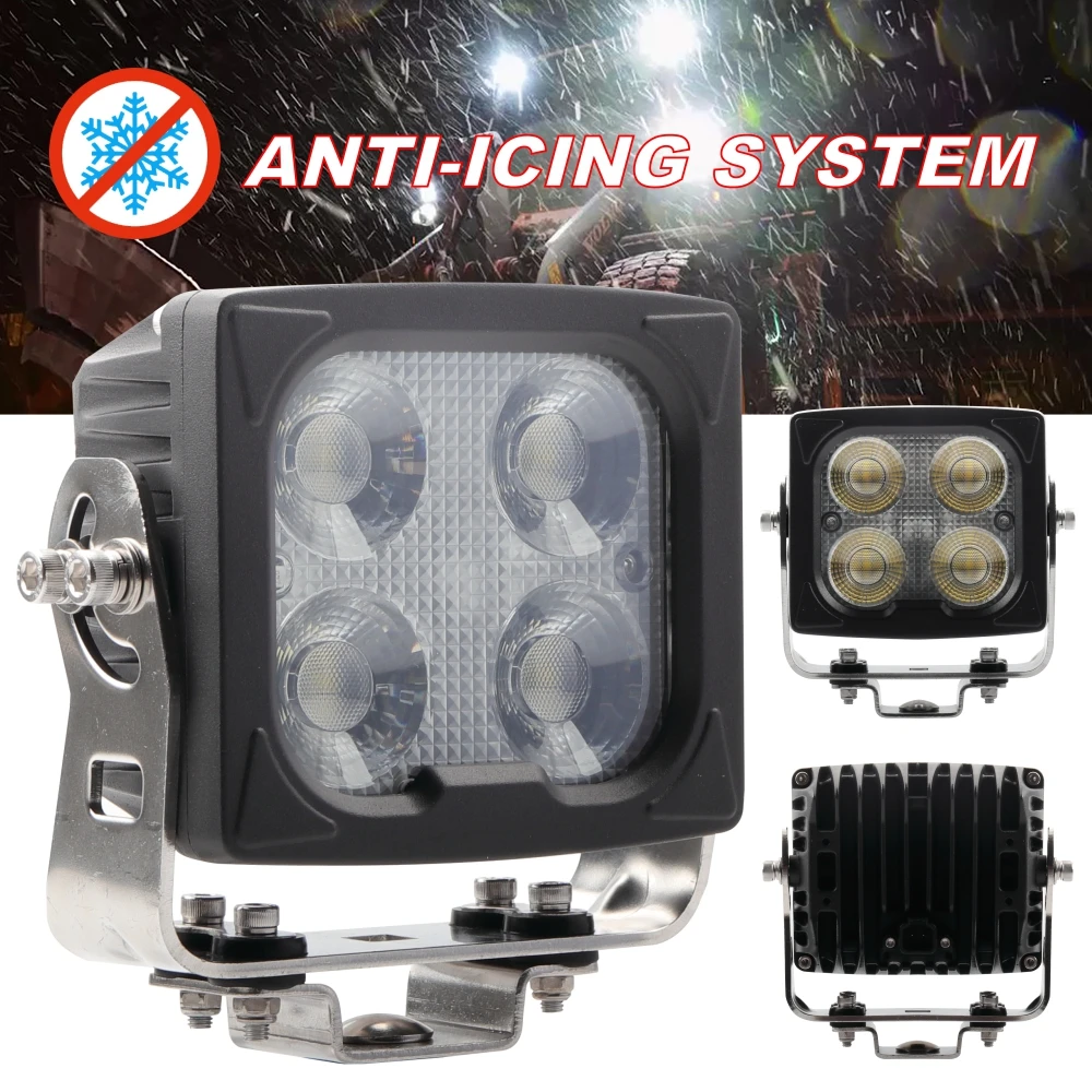 Led Work Light 40 W heating function Waterproof Led work Lamp For Snowplow Agriculture Mining Led Work Light