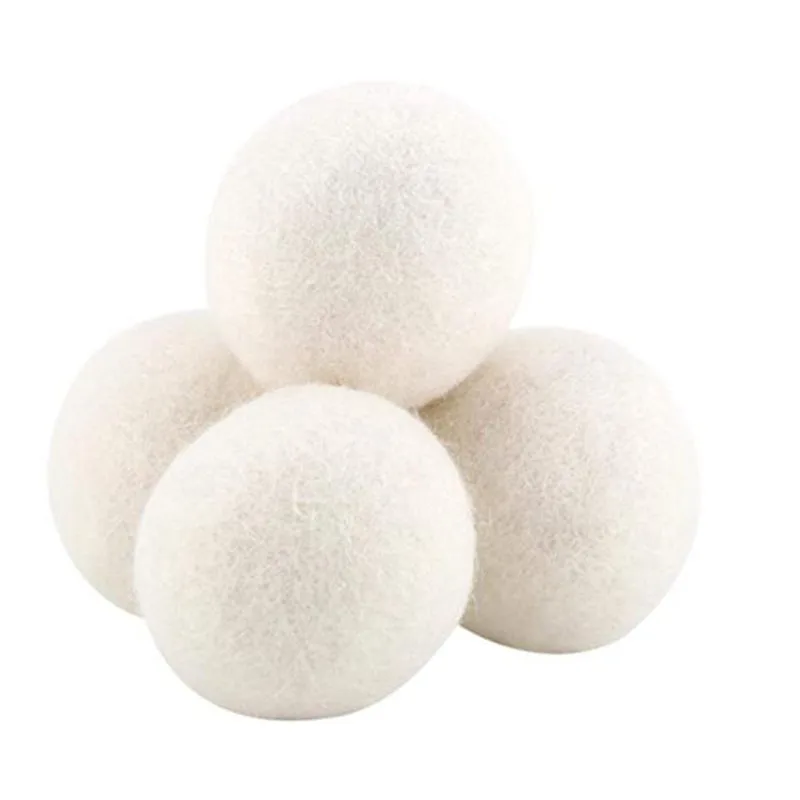 6 Pc XL All-Natural Chemical-Free Organic Wool Dryer Balls Reusable Fabric Softener All Cleaning Applications Free Logo Design
