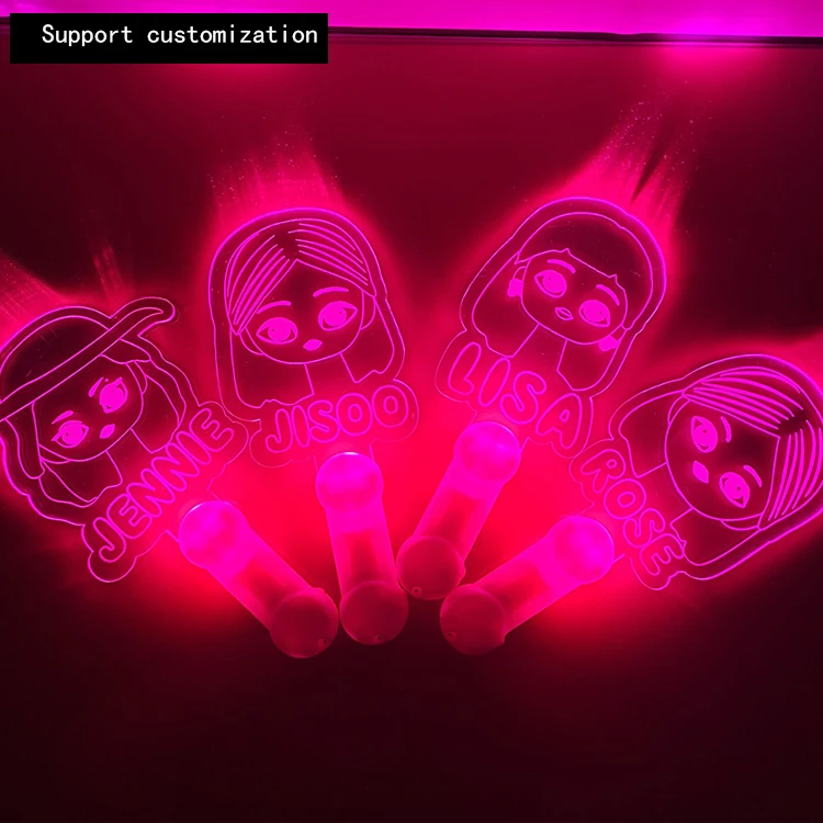 
 ROSE   LISE JENNIE JISOO  Customize Acrylic  glow sticks for concerts  