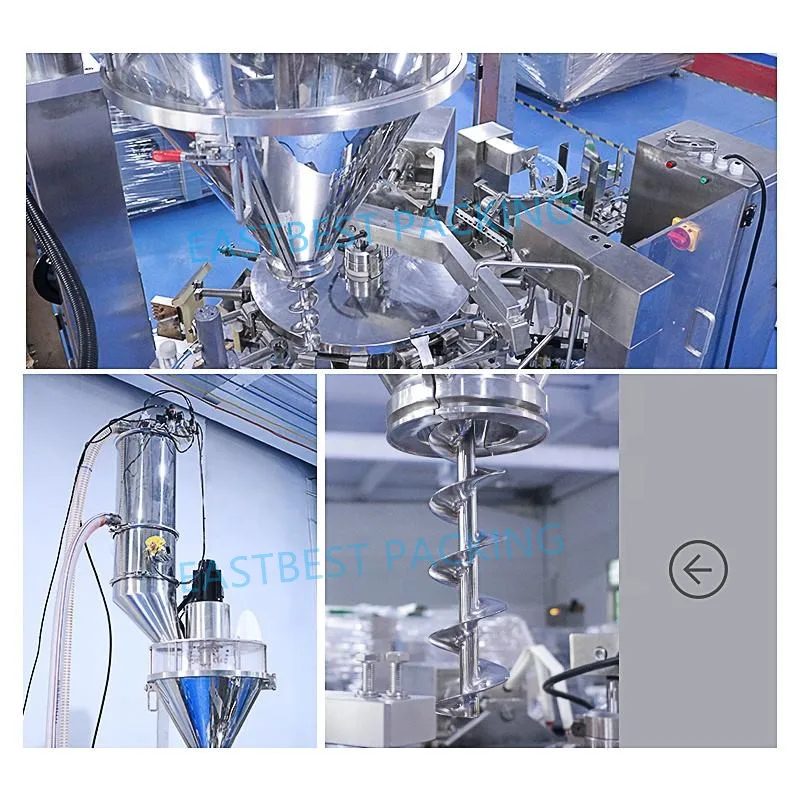 Zip Pouch Filling Turkey Tail Mushroom Powder Packaging Machine  Premade Bag Doypack Packing Machine