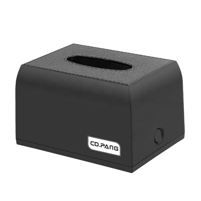 CD PANG ABS plastic counter top leather tissue box cover CD-8798B