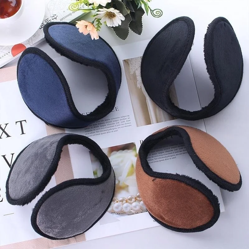 Winter Men and Women Thicker Warm Plush Ear Muffs Ear Warmers Earmuff Ear Warmer Cover Earflap Back Wear