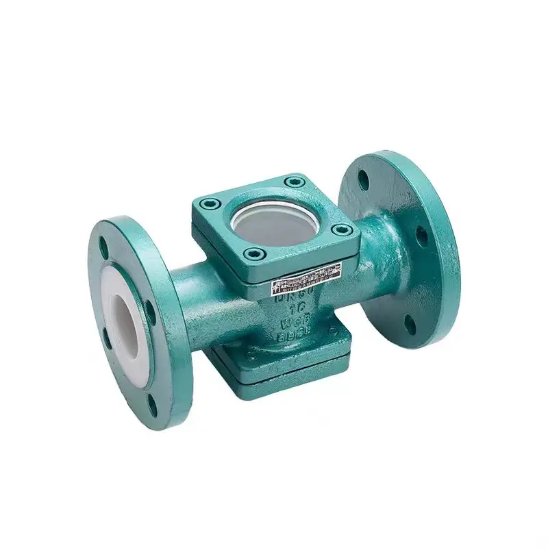 304 stainless steel dn50 high-pressure impeller mirror thread water flow indicator sight glass