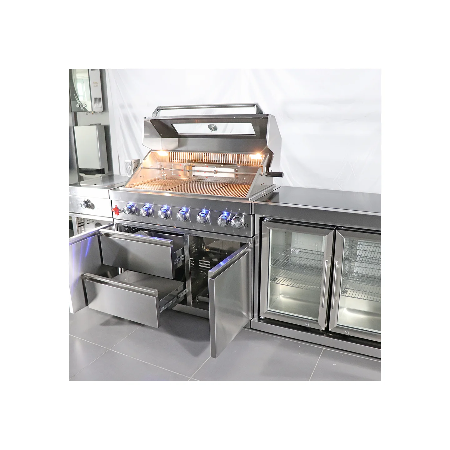 Hot sales Big size Factory direct sale Stainless Steel Charcoal Grills Large Grills