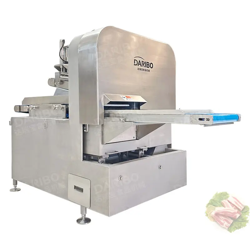 DARIBO Easy Cleaning Frozen Salmon Cubes Cutting Machine with Conveyor Belt for Hotels for Sale