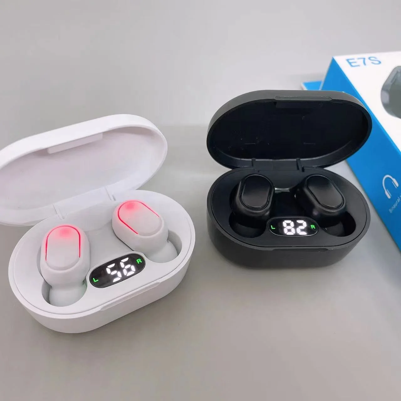 2022 Hot Selling E7s earbuds In-ear Mini Headset Customizable TWS Wireless Headsets E6S A7S E7S for airdots