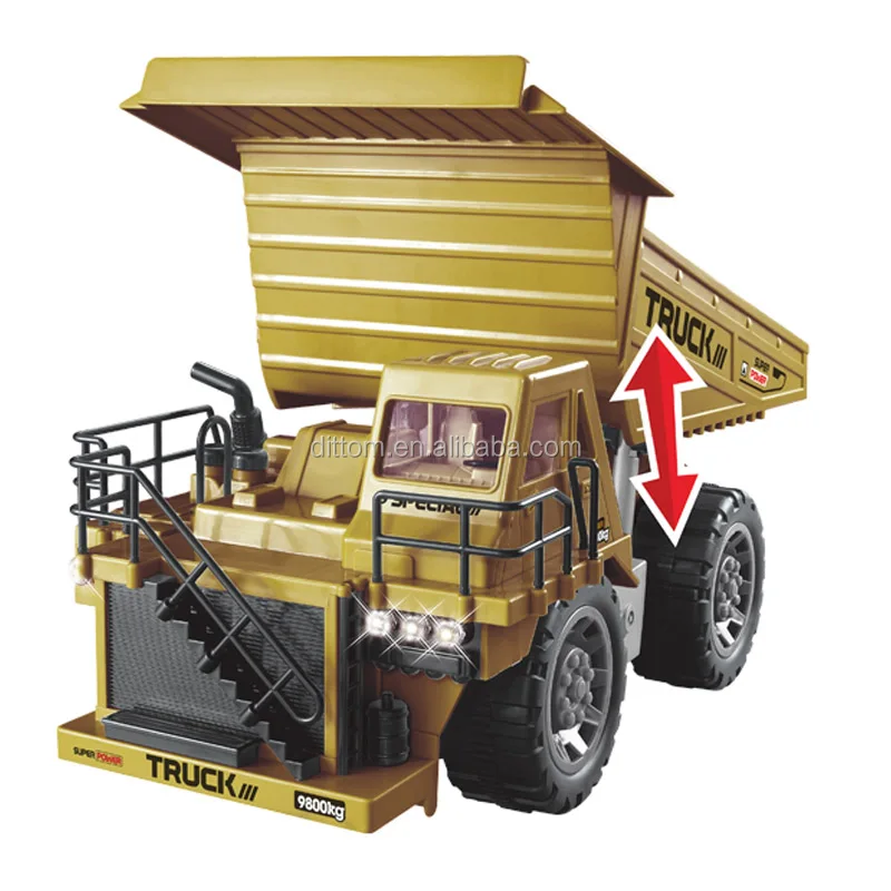 2.4G Dump Truck rotates 360 degrees Engineering truck
