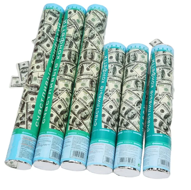 High Quality  Money Confetti Cannon Money Paper Party Confetti Shooter