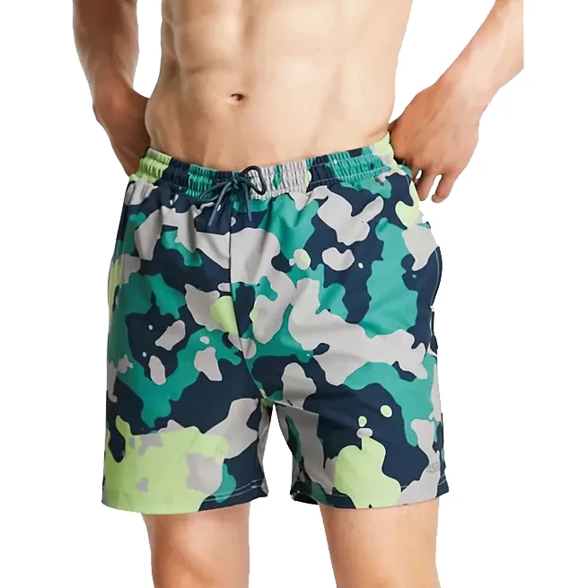 Wholesale Customized Logo Shorts Men Swim Trunks Beach Wear