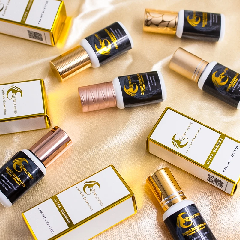 Super Strong 0.5-1 Second Latex Free Waterproof Lash Glue 5ml  Fast Drying Eyelash Extension Glue