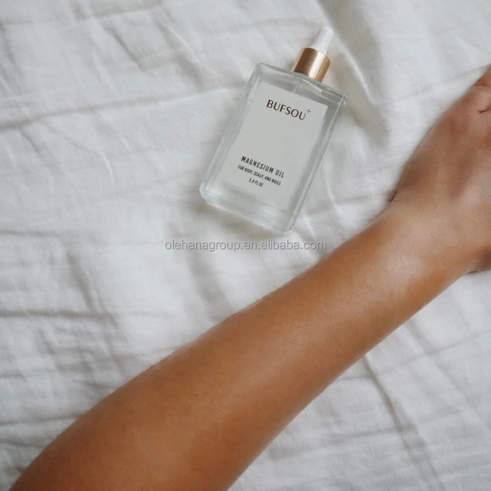 Private Label Magnesium Oil Spray Pure Sore Muscle Pain Relief Calm Minerals High Effective Magnesium Oil Body Mist