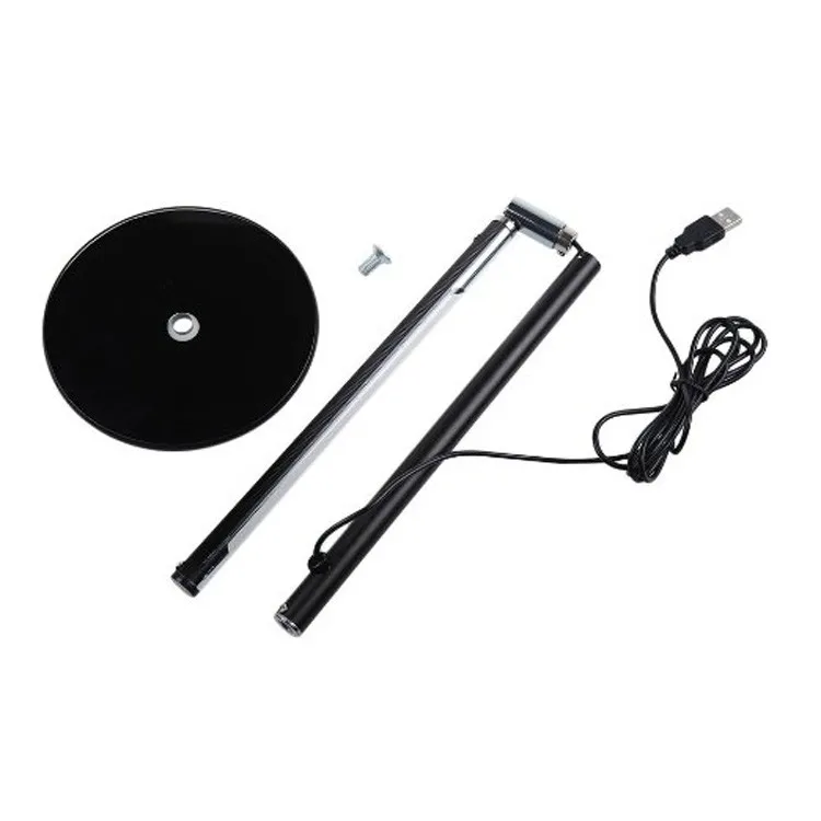 Modern fashion USB charging electric outlet flexible led table lamp 3-step daylight study lamps