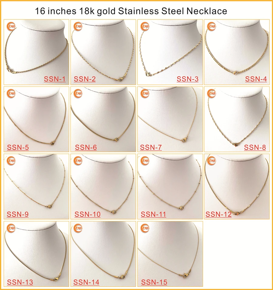 16 inches necklace