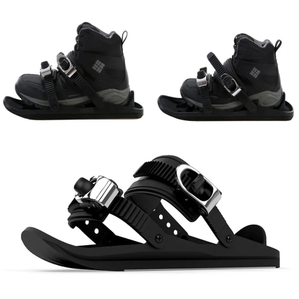 
New Mini Ski Skates for Snow Short Skiboard Snowblades High Quality Adjustable Bindings Portable Ski Boots for Outdorr 