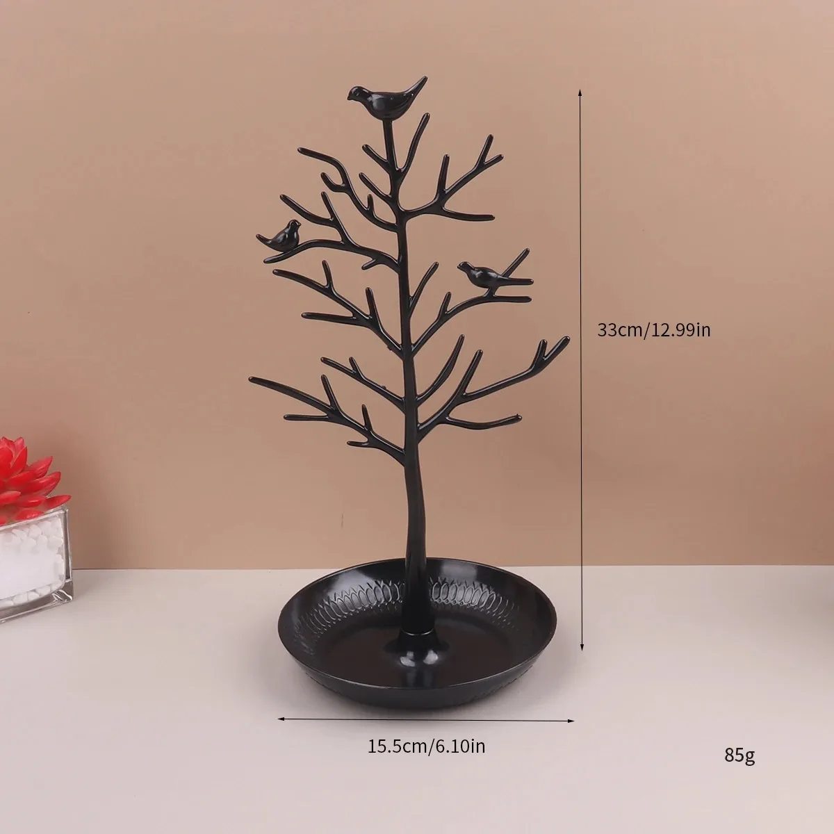 wholesale Jewelry Display Stand Tree shape Storage Racks Earrings Necklaces Rings Jewelry  Desktop metal Organizer Holder