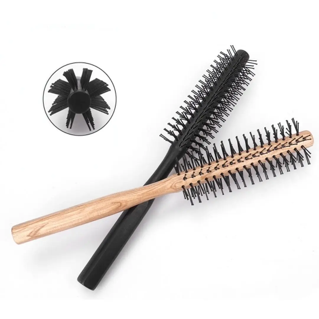 Private Logo Eco Friendly Wholesale Natural Wooden Brush Flexible Long Handle Hair Wood Handle Brush Soft Hair Cleaning Brush